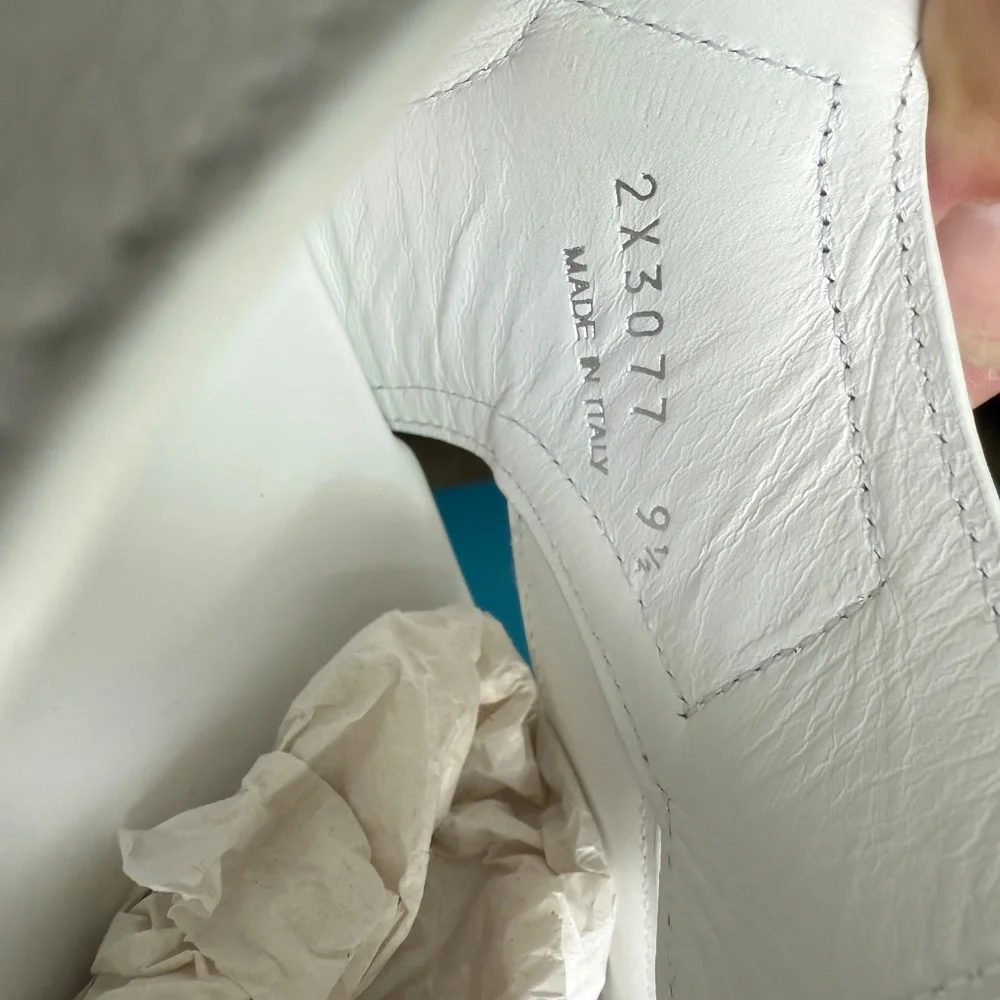 Prada 2x3077 Nappa Sport White Leather Men's Sandal, US 10.5 (UK-9.5)